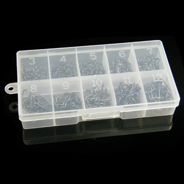 Kit com 500 Anzol Pequenos para Pesca de Água Doce, Aço Carbono - Image 6