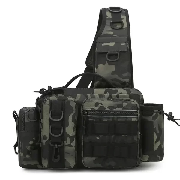 Mochila de Pesca Multifuncional com Porta-Varas: Organizador de Equipamentos e Estojo de Iscas para Pesca - Image 7
