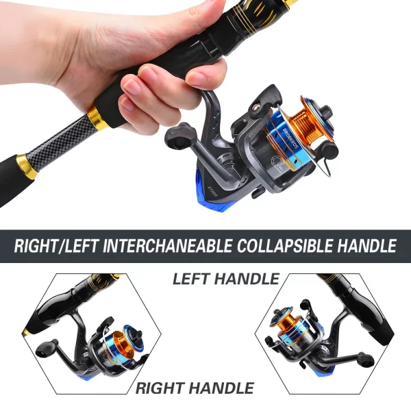 Kit Completo de Vara e Carretel PROBEROS | Hastes de Fiação, Linha, Isca e Acessórios (1.5m-2.4m) - Image 4