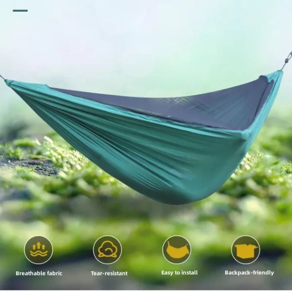 Rede de Acampamento para 2 Pessoas com Mosquiteiro - Leve e Compacta - Image 2