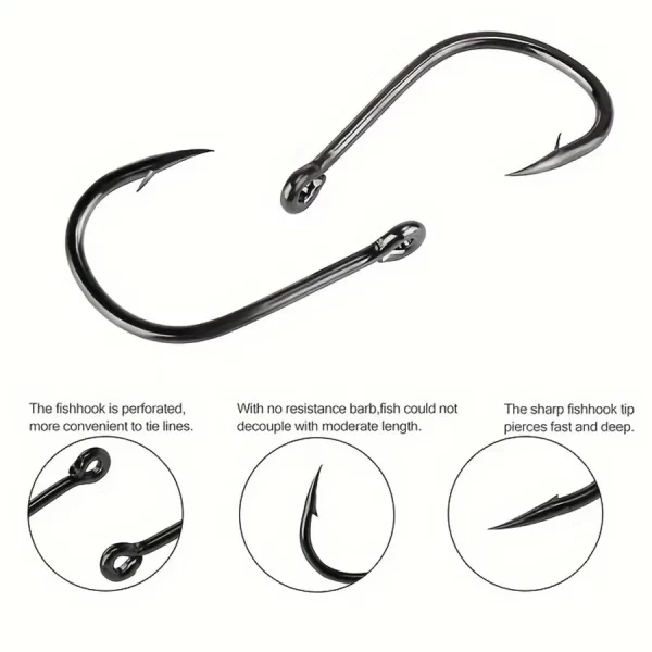 Kit com 500 Anzol Pequenos para Pesca de Água Doce, Aço Carbono - Image 3