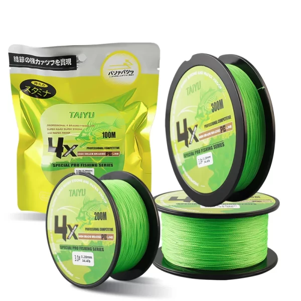 Linha de pesca trançada com 4 fios origem japonesa 4 Fios 100M - Image 6