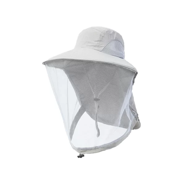 Chapéu de Sol com Rede Anti-Mosquito: Proteção e Conforto para Jardinagem, Caminhadas, Pesca e Campin - Image 5