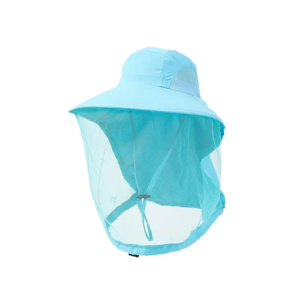 Chapéu de Sol com Rede Anti-Mosquito: Proteção e Conforto para Jardinagem, Caminhadas, Pesca e Campin - Image 6