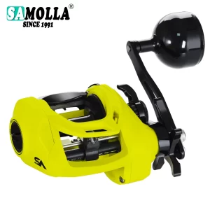 Carretilha de Baitcasting - 6.4:1, Drag de 15kg, Base de Metal