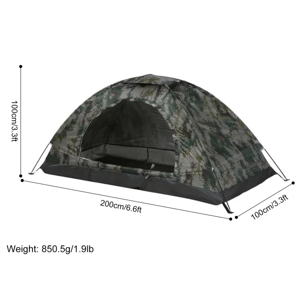 Tenda Ultraleve para Acampamento e Pesca, 1-2 Pessoas, Anti-UV, UPF 30+ - Image 7