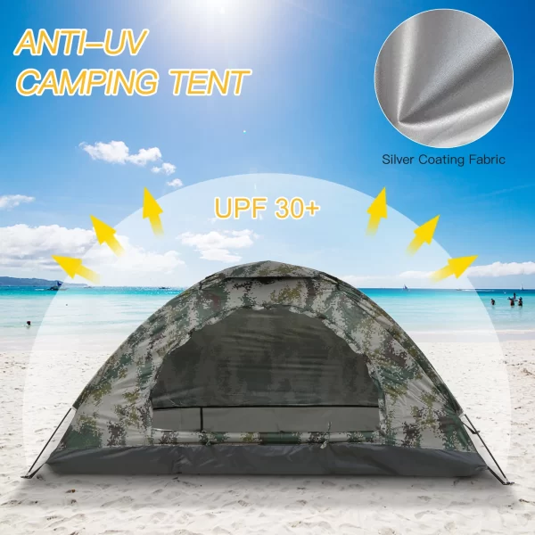Tenda Ultraleve para Acampamento e Pesca, 1-2 Pessoas, Anti-UV, UPF 30+ - Image 6
