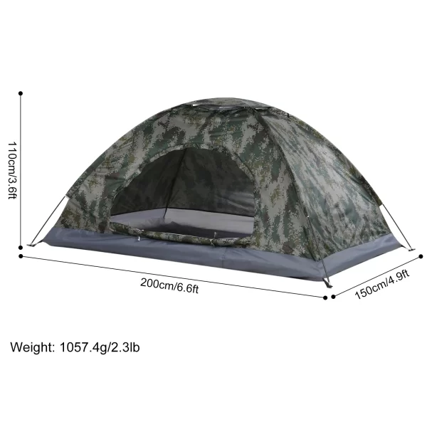 Tenda Ultraleve para Acampamento e Pesca, 1-2 Pessoas, Anti-UV, UPF 30+ - Image 3