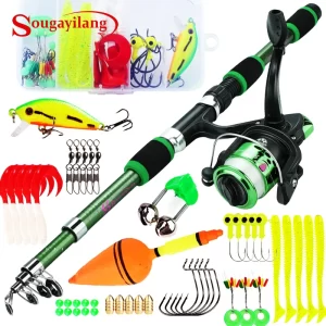 Kit Vara de Pesca 1,8m com Carretel 5.2:1 e Arrasto de 5kg
