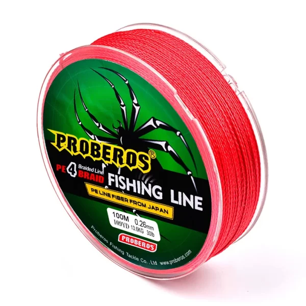 Linha Trançada  Alta Resistência, 4 Fios Para Pesca, 100 metros, 2,7kg a 45,4kg - Image 3