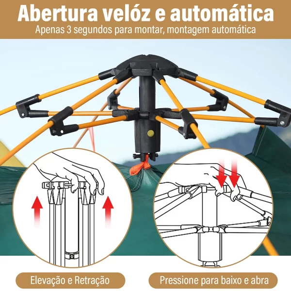 Barraca Automática para Camping - Espaço para 3-4 Pessoas - Image 3