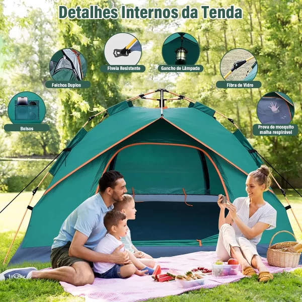 Barraca Automática para Camping - Espaço para 3-4 Pessoas - Image 4