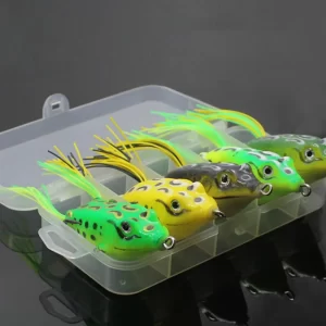 Isca artificial sapo macio, 5 unidades, ideal para pesca de baixo, mar e rios