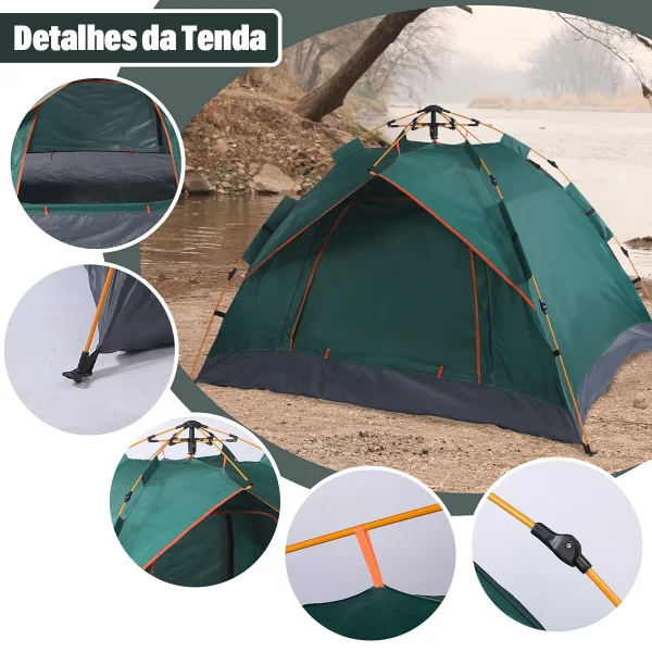 Barraca Automática para Camping - Espaço para 3-4 Pessoas - Image 6