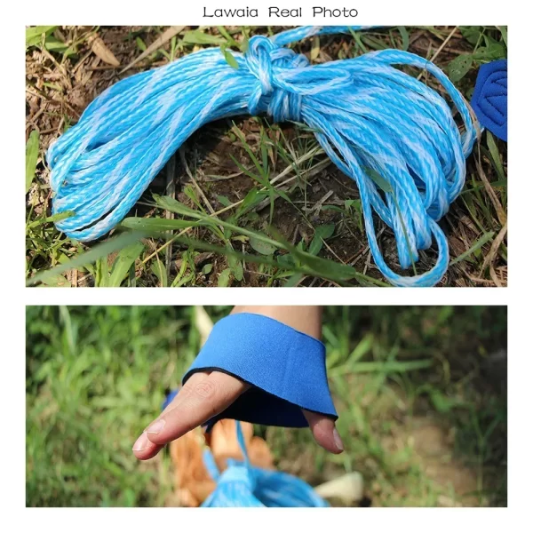 Tarrafa Lawaia em Aço, Estilo Americano, Malha Pequena, Anel Azul. - Image 13