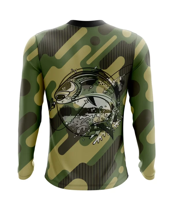 Camisa de Pesca Camuflada UV50+ Adulto – Secagem Rápida e Conforto - Image 2