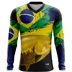 Camisa de Pesca UV50+ Infantil e Adulto – Secagem Rápida, Conforto e Proteção