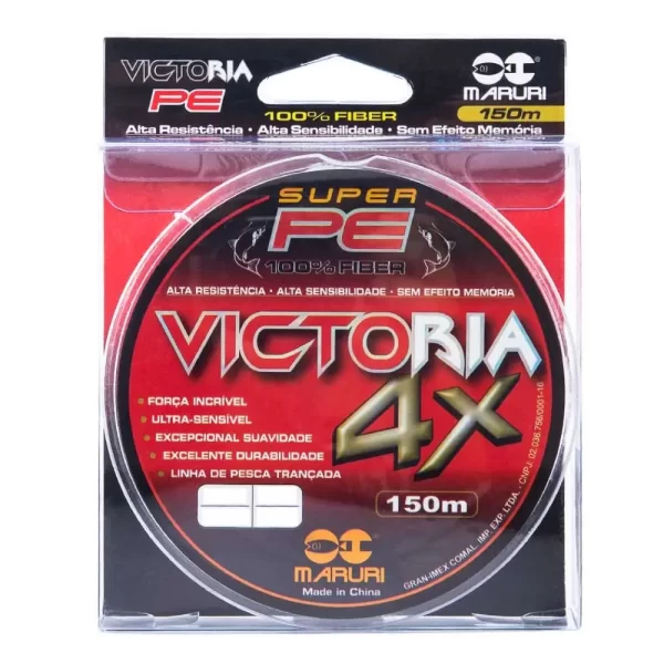 Linha de Pesca Multifilamento Maruri Victoria 4X Super PE 0.50mm 65lb Cinza 150m - Image 5