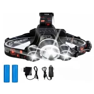 Lanterna de Cabeça 3 LEDs Potente
