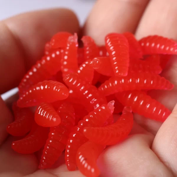 50 isca Minhocas Artificiais Tilápia Pacu Bagre Carpa Premium - Image 2