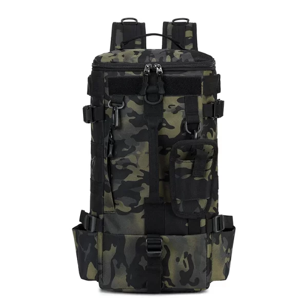 Mochila Tática Militar Pesca e Camping 50L – Impermeável, com Suporte para Varas, Sobrevivência Outdoor, Caça, Trilha e Aventura - Imagem 6