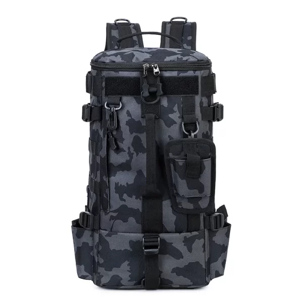 Mochila Tática Militar Pesca e Camping 50L – Impermeável, com Suporte para Varas, Sobrevivência Outdoor, Caça, Trilha e Aventura - Imagem 8