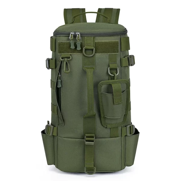 Mochila Tática Militar Pesca e Camping 50L – Impermeável, com Suporte para Varas, Sobrevivência Outdoor, Caça, Trilha e Aventura - Imagem 5